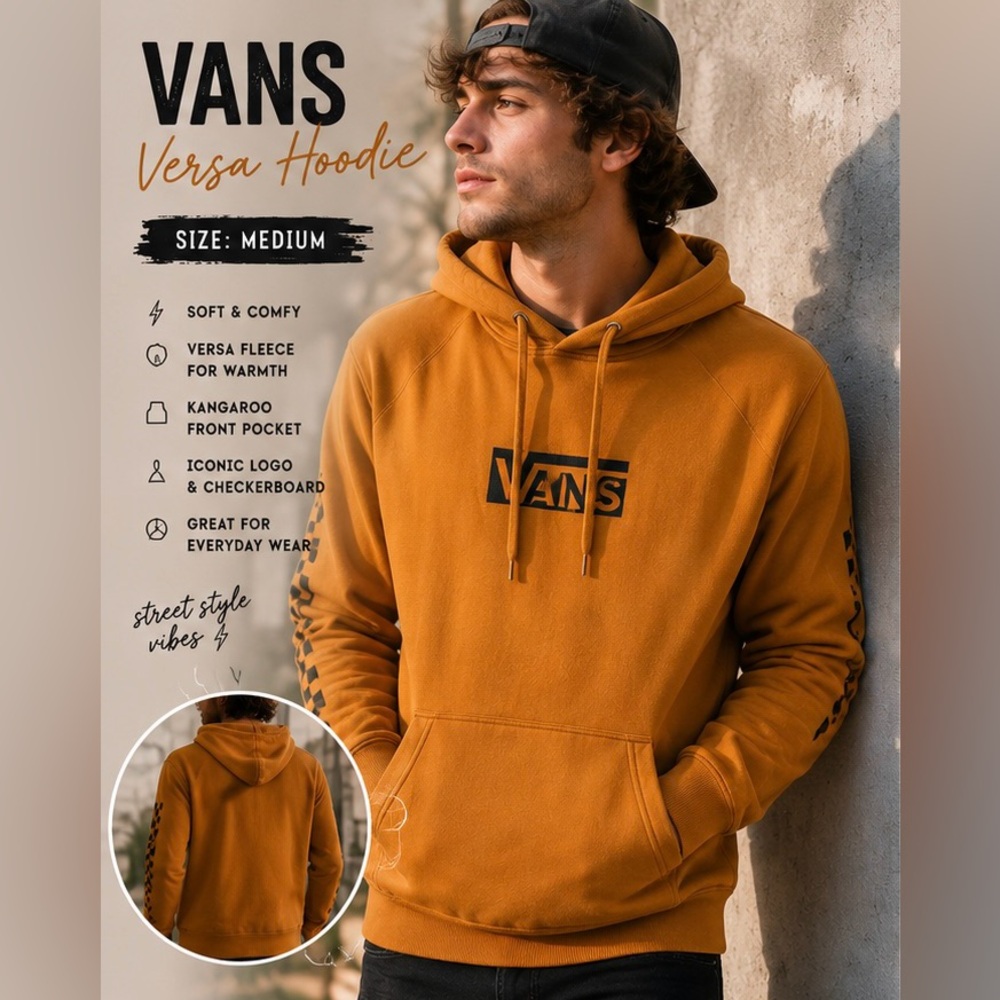Vans Men’s Versa Hoodie - Mustard